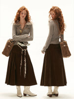 Recycled Airy Knit Collared Sweater