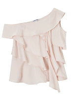 Layered Ruffle One-Shoulder Top