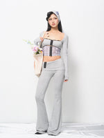Plaid Polka Dot Set