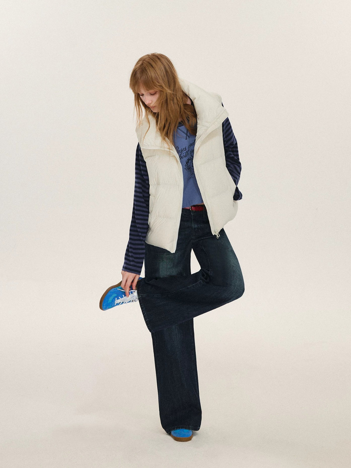 Stand Collar Quilted Down Vest