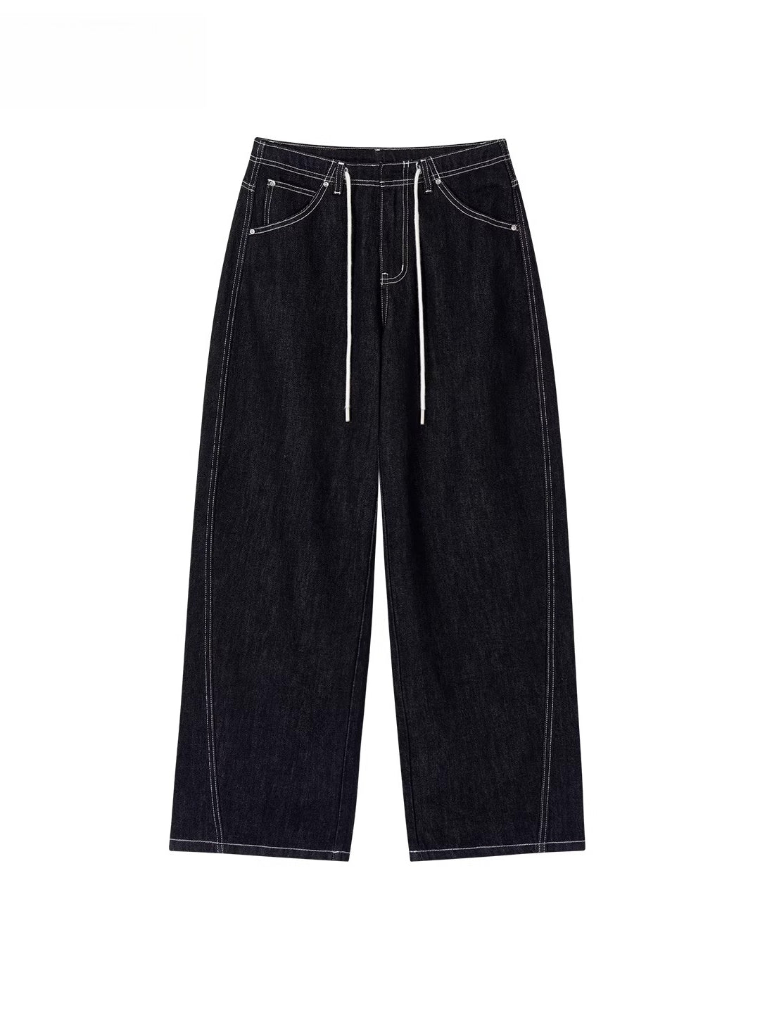 Original Wash Casual Wide-Leg Jeans
