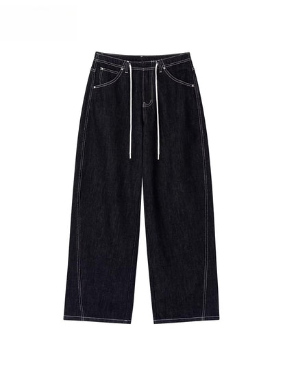 Original Wash Casual Wide-Leg Jeans