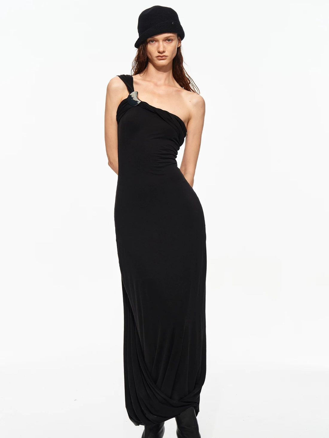 Ruched Halter Dress