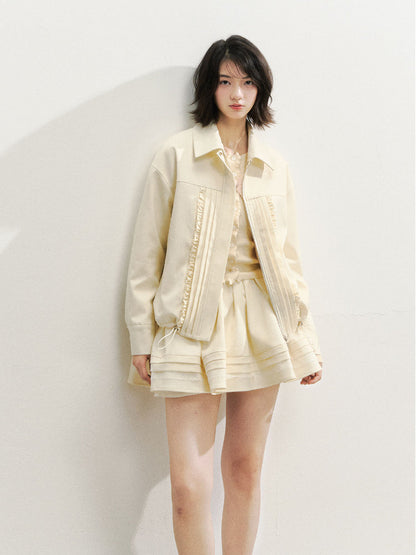 Versatile Pleated Puff Skirt