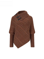 Oversized Cowl Neck Cape Sweater