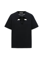 Angel Devil Cutout Chest Short-sleeve T-shirt