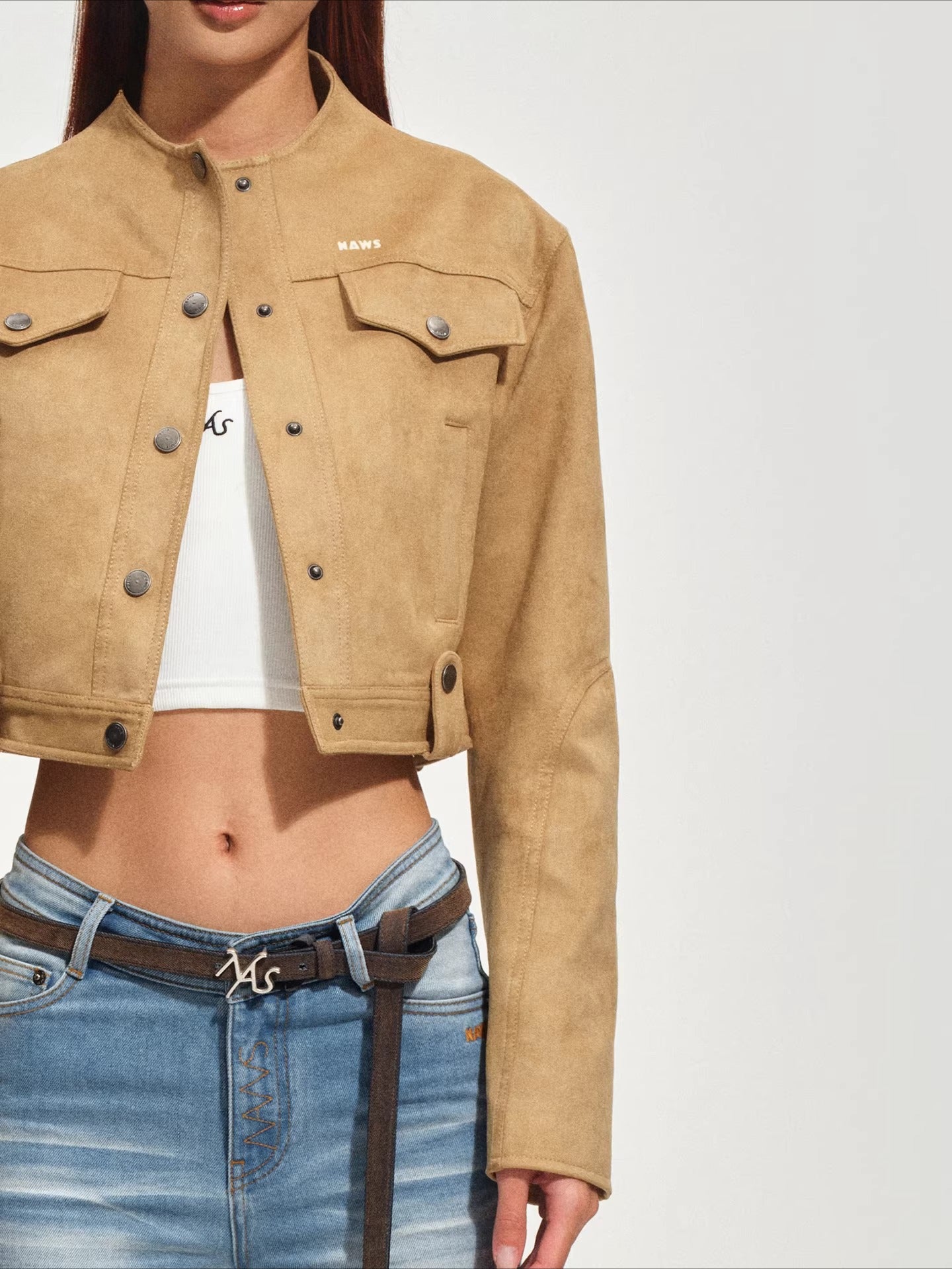 Suede-Touch Short Hunting Jacket