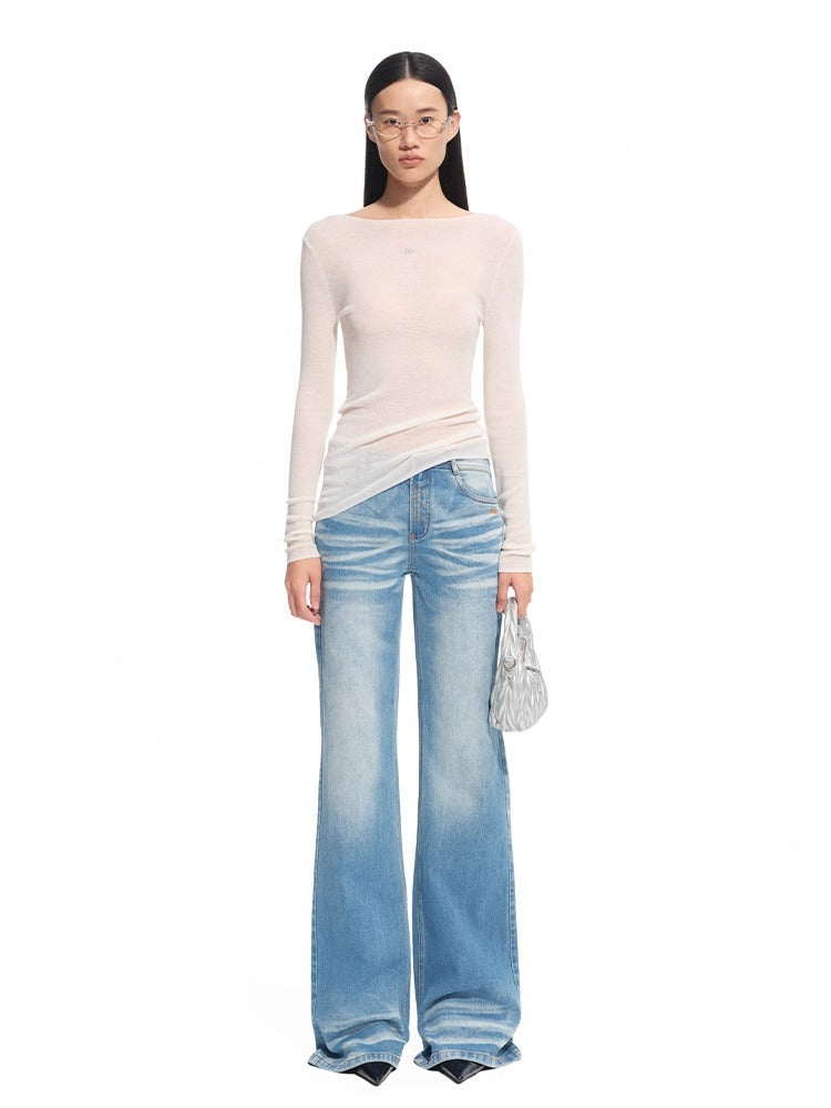 Megan Wool Turtleneck Blouse