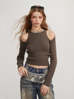 Off Shoulder Knit Top