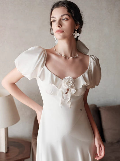 Florette Gradient Square Neck Dress