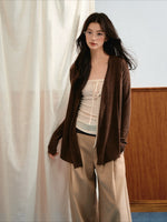 Tie Bust Cardigan Set