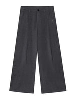 TR Front-Crease Wide-Leg Suit Pants