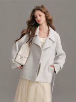 Double Faced Wool Lapel Coat