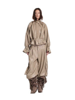 Vintage PU Cargo Wide-Leg Pants