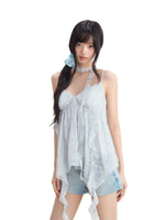 Plaid Irregular Hem Top