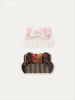 Acetate Rhinestone Bow Comb