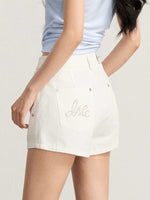 Rhinestone Cotton Hot Shorts
