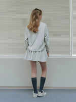 Striped Loose Shirt & Skirt Set