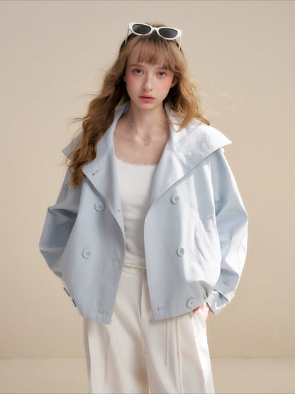 Double-Breasted Trench Jacket