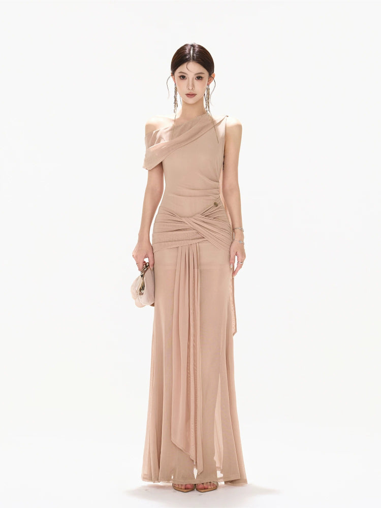 Twist Mesh Mermaid Dress