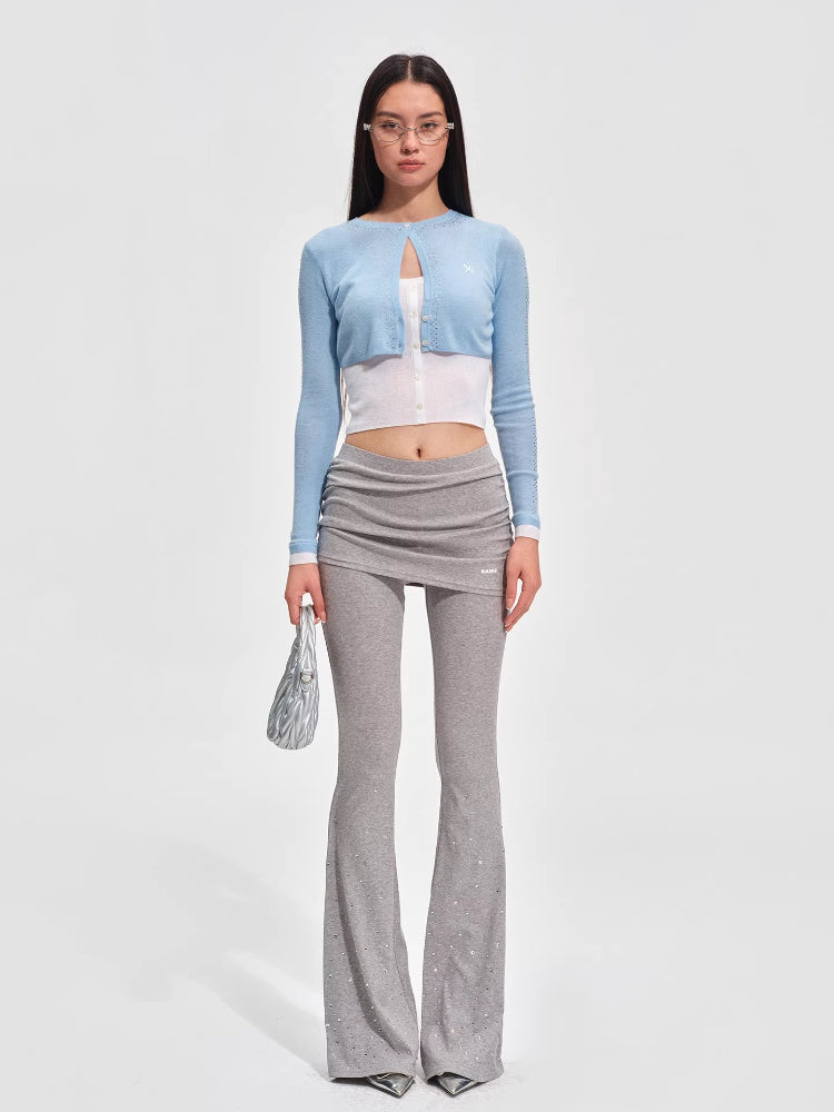 Glitter Layered Knit Pants