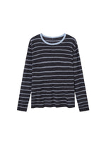 Vintage Striped Knit Blouse
