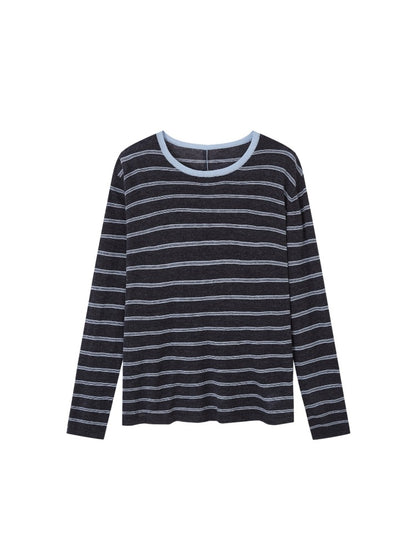 Vintage Striped Knit Blouse