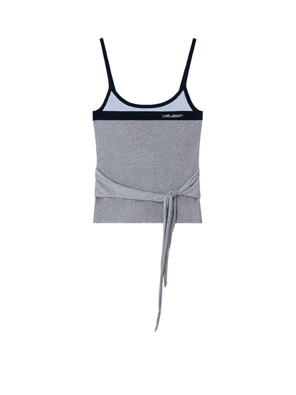 Contrast Strap Tank Top