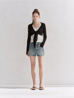 Rhinestone Denim Shorts