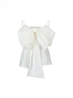 Large Bow Pleated Lightweight Cami Vest