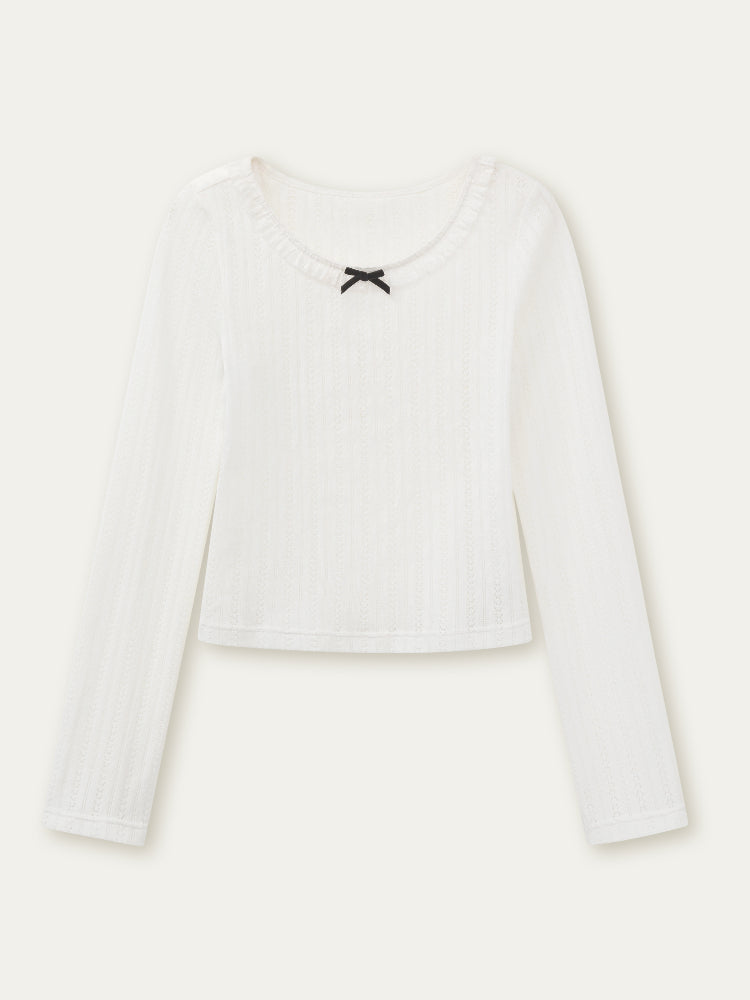 Textured Long-sleeve T-shirt Base Layer