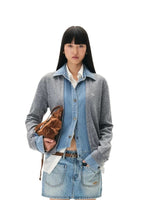 Nis Patchwork Knit Cardigan