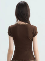 Vintage Lace V-Neck Top