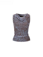 Cold Mist Mesh Drape Top