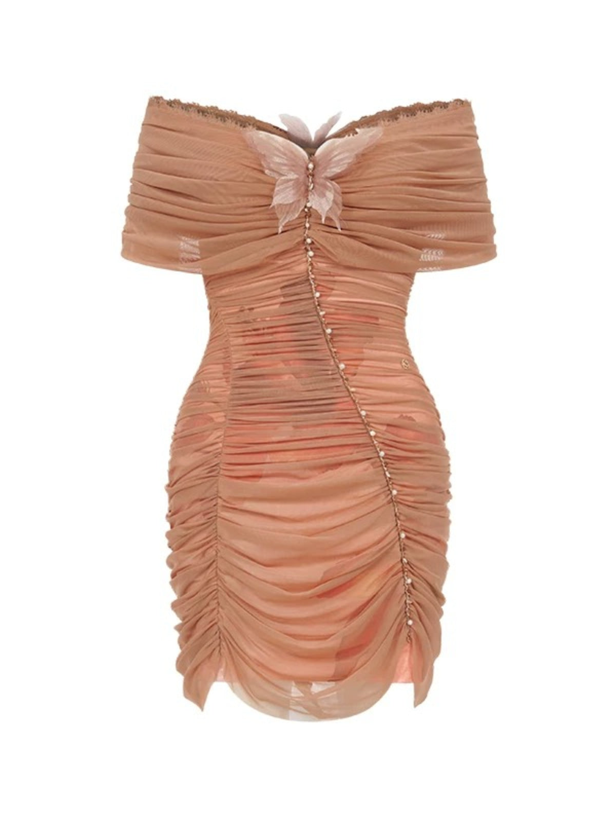 Butterfly Mesh Bodycon Dress