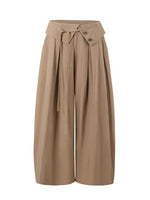 Lyocell Cotton Wide-Leg Casual Pants