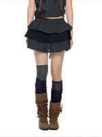 Plaid Ruffle Shirt Set