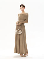 Lace Off Shoulder Maxi Dress