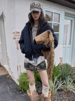 Suede Fringe Stud Tote
