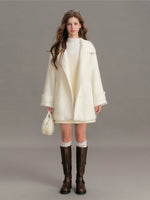 Faux Mink Relaxed Lapel Coat