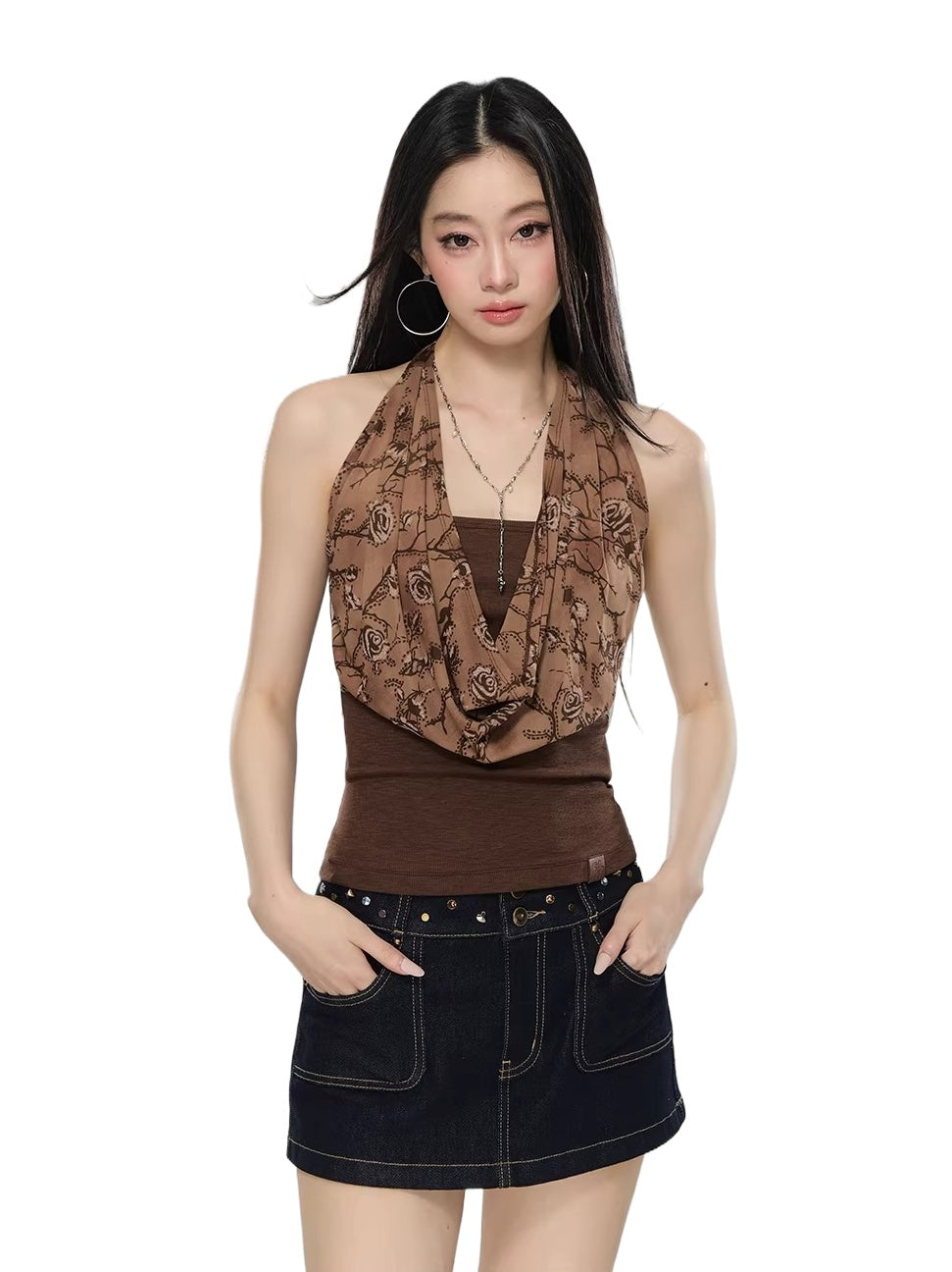 Draped Halter Camisole