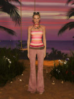 Sunmark Rhinestone Strapless Knit Top
