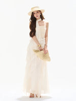 Ruffle Chiffon Maxi Dress