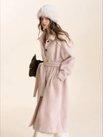 Pink Wool Blend Coat