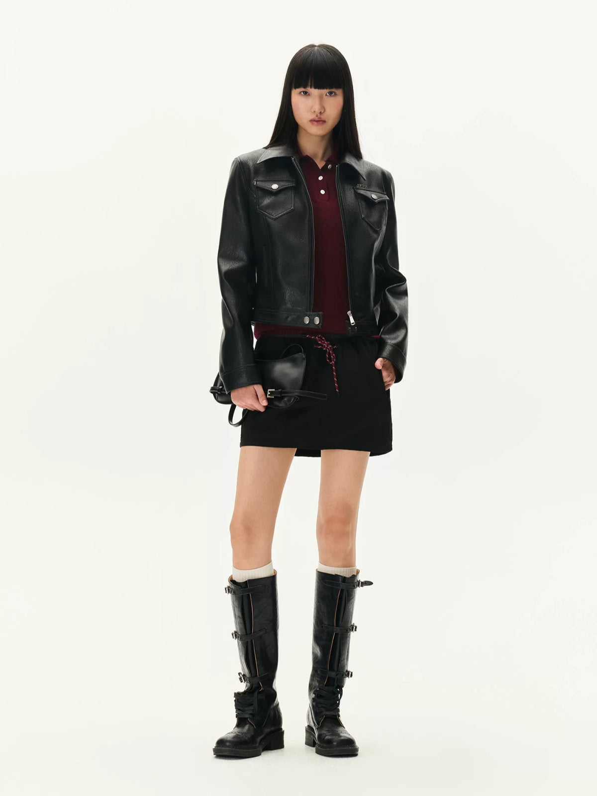Storm Rider Textured Leather Jacket