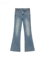 Navy & Blue Vintage Flare Jeans