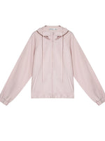 Linen Blend Hoodie Set