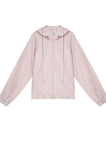 Linen Blend Hoodie Set