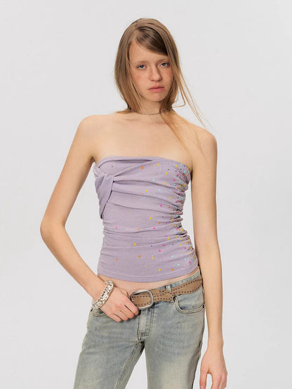 Crystal Twist Bandeau Top