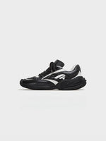 Black Quilted Casual Sneakers